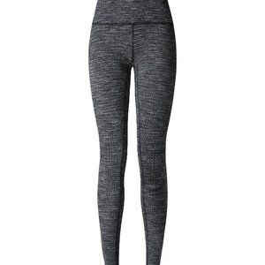 Lululemon Coco Pique Black White Wunder Under Pant Sze 8
